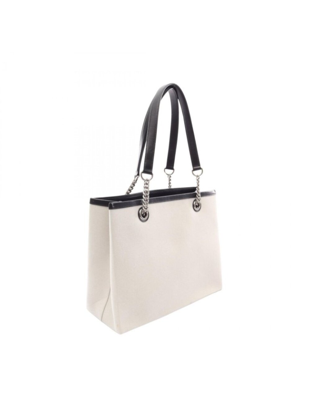 Balenciaga Tote Duty M Natural Black Canvas Leather - Picture 2 of 11